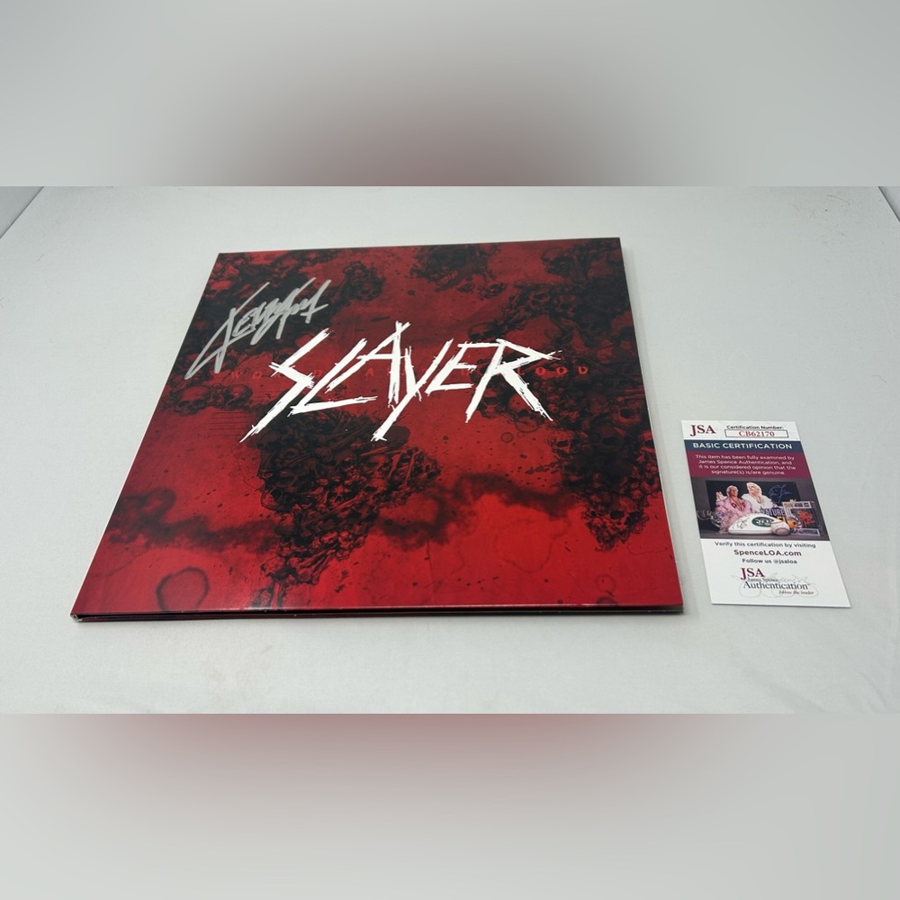 Kerry King‎ signed Slayer World Painted Blood Album JSA COA